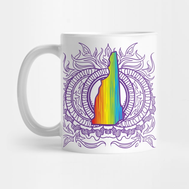 New Hampshire Mandala Pride by Manfish Inc.